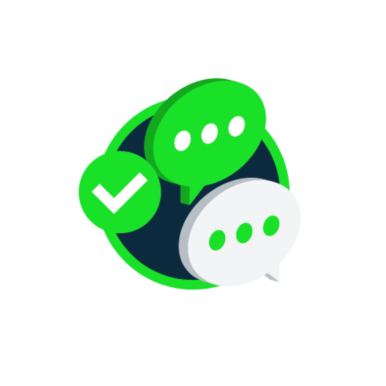 Icon, das zwei Sprechblasen zeigt.