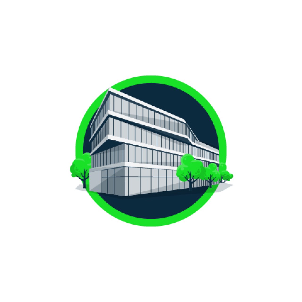 Icon, das das Unternehmensgebäude von Knauber zeigt.